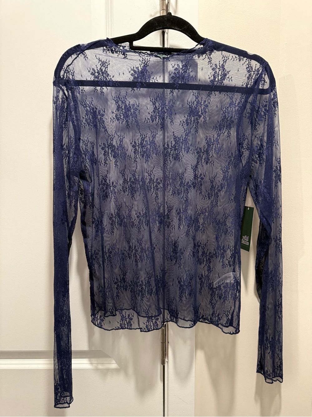 Wild Fable | NWT Navy Sheer Lace Top | Sz XL